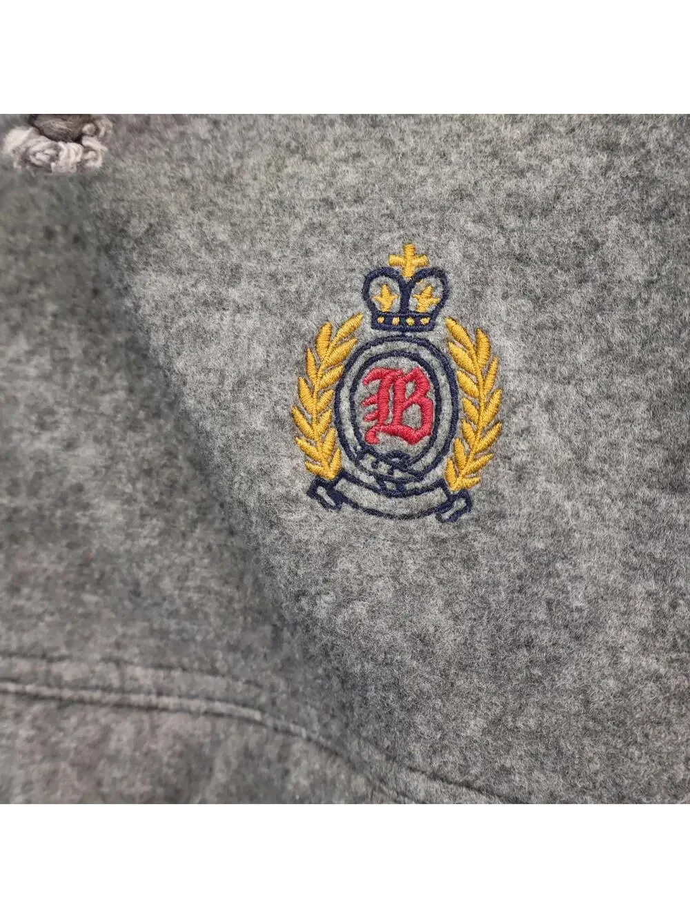 Bugle Boy XL Fleece 1/2 Zip Jacket Pockets vtg 90